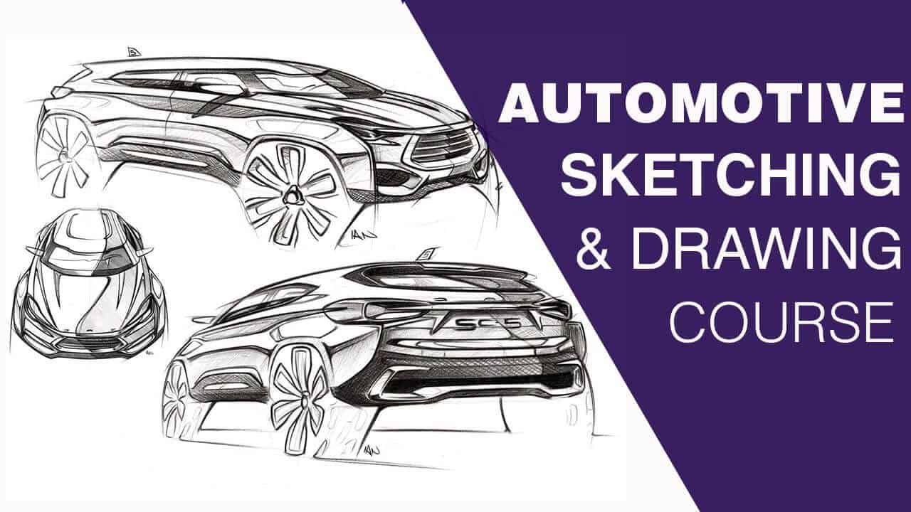 1280x720 Automotive Sketching Online Course Diyguru - Auto Drawing