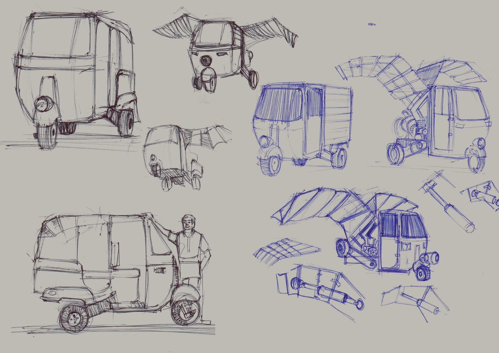 1600x1131 life is short art is long auto rickshaw - Auto Rickshaw Drawing