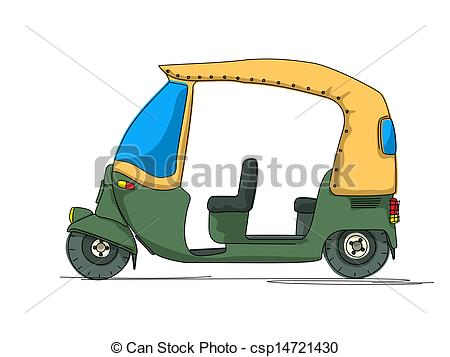 Auto Rickshaw Drawing At Paintingvalley.com 