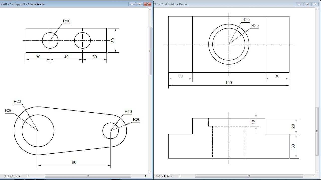 autocad exercises beginers pdf