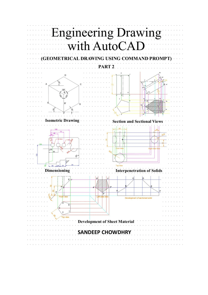 850x1202 pdf engineering drawing with autocad - Autocad Basic Drawing Exercises Pdf