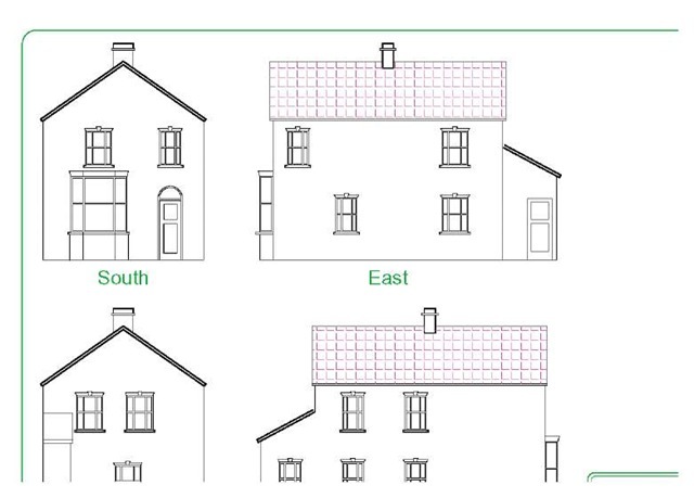 640x459 Building Drawing Part - Autocad House Drawing