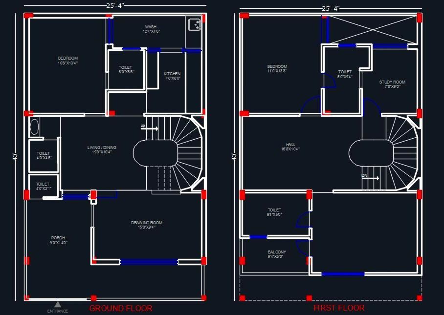 908x645 Download Free - Autocad House Drawing