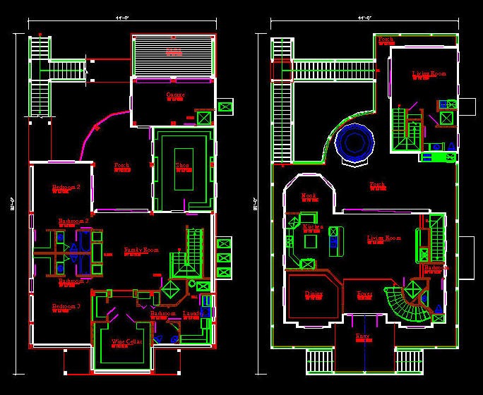 House Plan Cad File