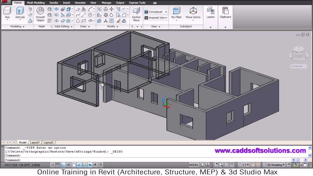 1280x720 autocad house modeling tutorial - Autocad House Drawing