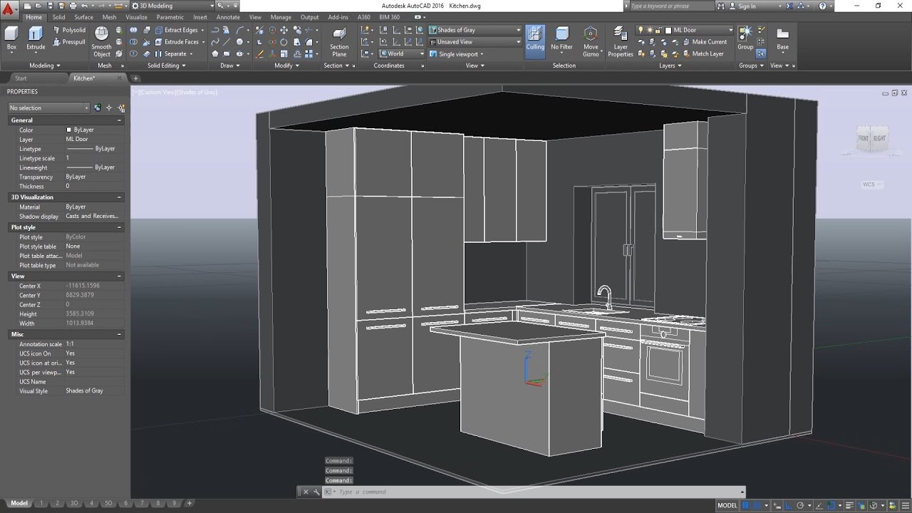 using autocad for kitchen design