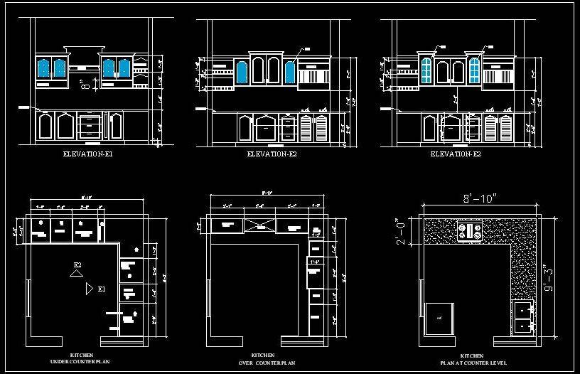 Autocad Kitchen Drawings at PaintingValley.com | Explore collection of