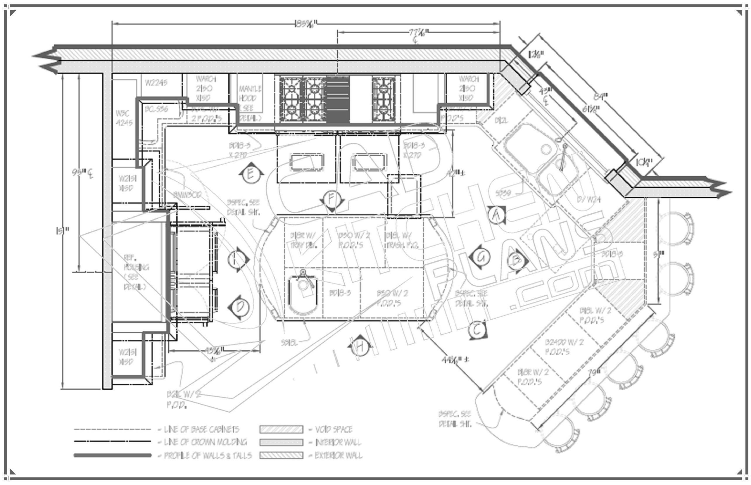 Autocad Kitchen Drawings 32 