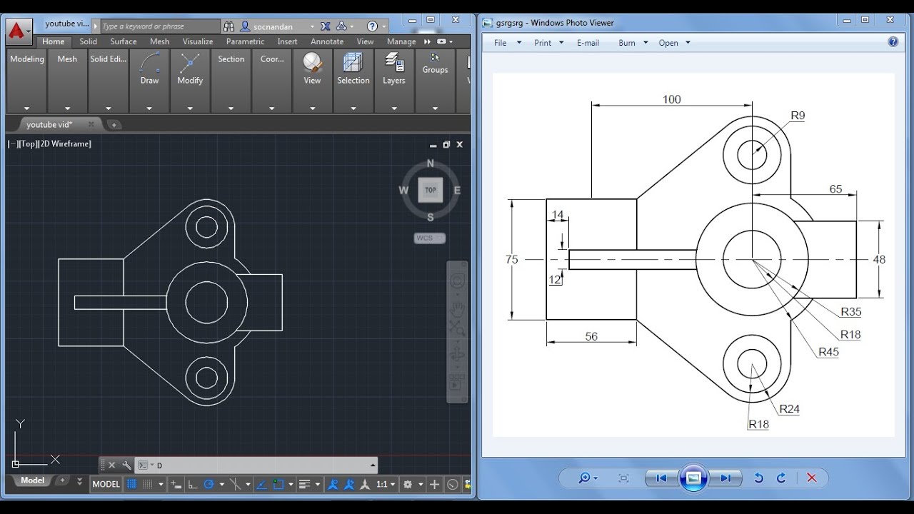 mechanical autocad 3d drawing