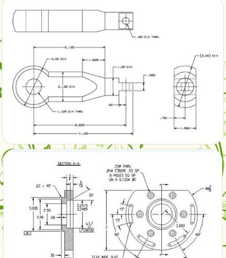 448x512 autocad mechanical drawings apk - Autocad Mechanical Drawings