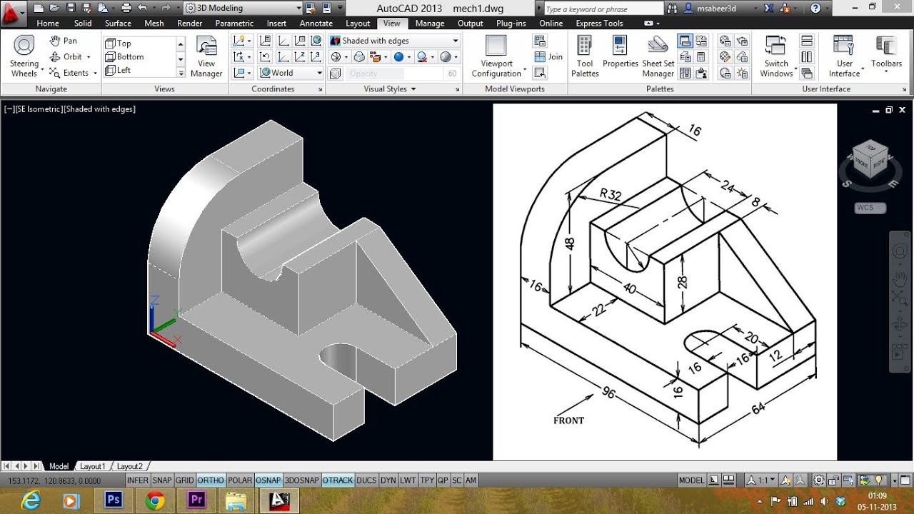 1280x720 autocad mechanical modeling - Autocad Mechanical Drawings