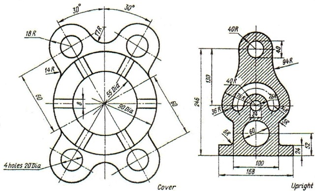 Autocad Mechanical Drawings At PaintingValley.com | Explore Collection ...