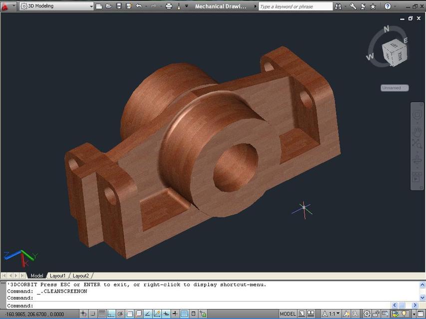 853x640 example drawing for students of mechanical engg cad - Autocad Mechanical Drawings Samples