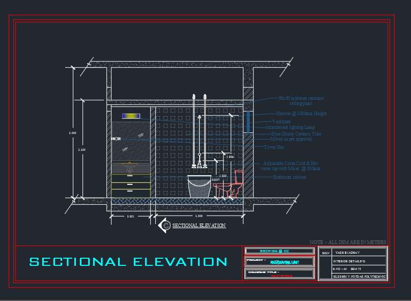 807x591 All The Nessasary Toilet Details - Autocad Toilet Elevation Drawing