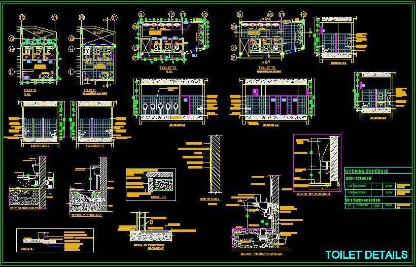 820x526 Autocad - Autocad Toilet Elevation Drawing