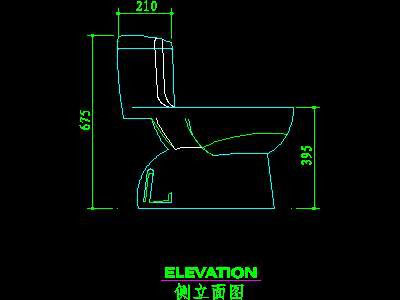 400x300 toilet elevation autocad drawings, cad blocks and cad details - Autocad Toilet Elevation Drawing