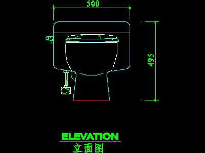 400x300 toilet elevation autocad drawings, cad blocks and cad details - Autocad Toilet Elevation Drawing