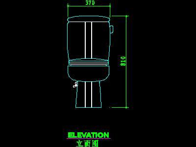 400x300 toilet elevation autocad drawings, cad blocks and cad details - Autocad Toilet Elevation Drawing