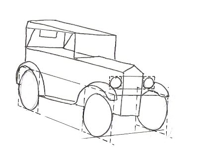 401x318 How To Draw A Car - Automobile Drawing