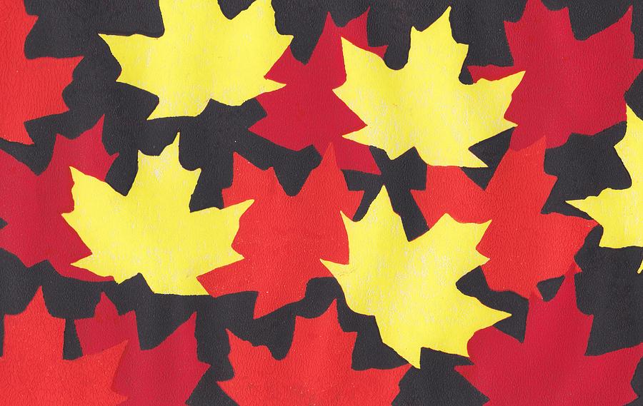 900x569 autumn leaves drawing - Autumn Leaves Drawing