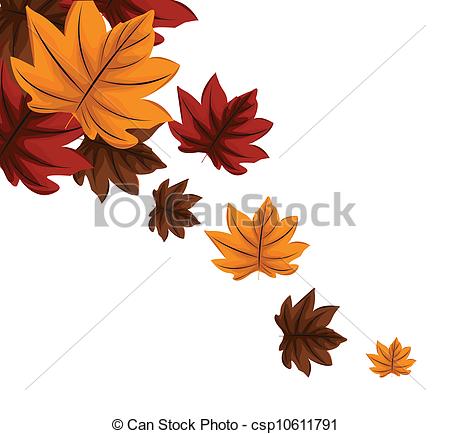 450x434 autumn leaves falling illustration - Autumn Leaves Drawing