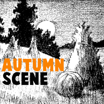 400x400 how to draw an autumn landscape scene with easy step - Autumn Scenery Drawing