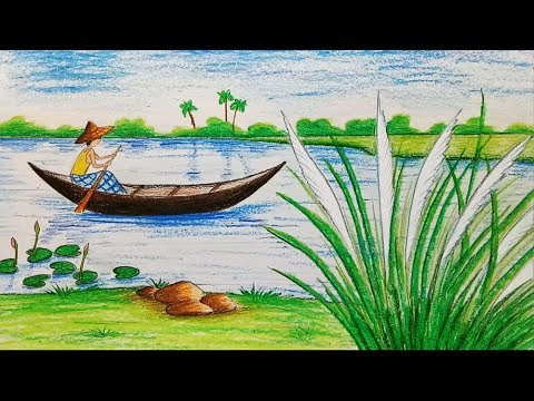 480x360 how to draw autumn scenery step - Autumn Scenery Drawing