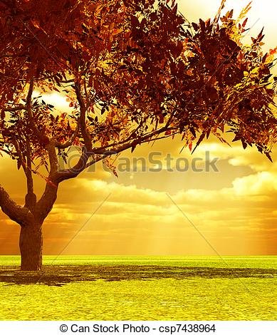 389x470 wonderful autumn scenery - Autumn Scenery Drawing