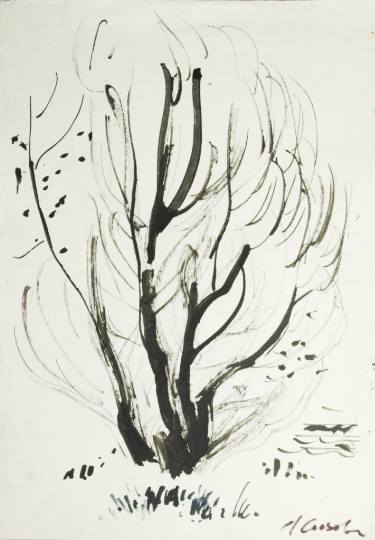 375x540 autumn tree drawing - Autumn Tree Drawing