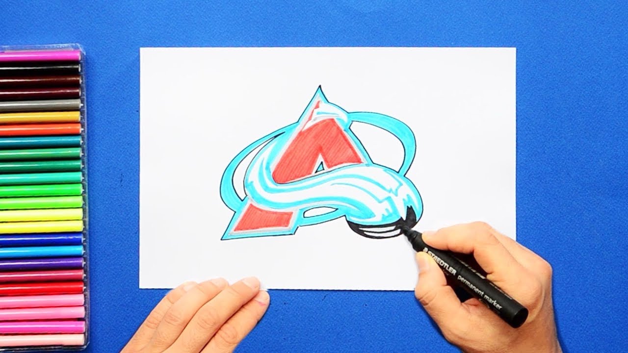 1280x720 How To Draw The Colorado Avalanche Logo - Avalanche Drawing