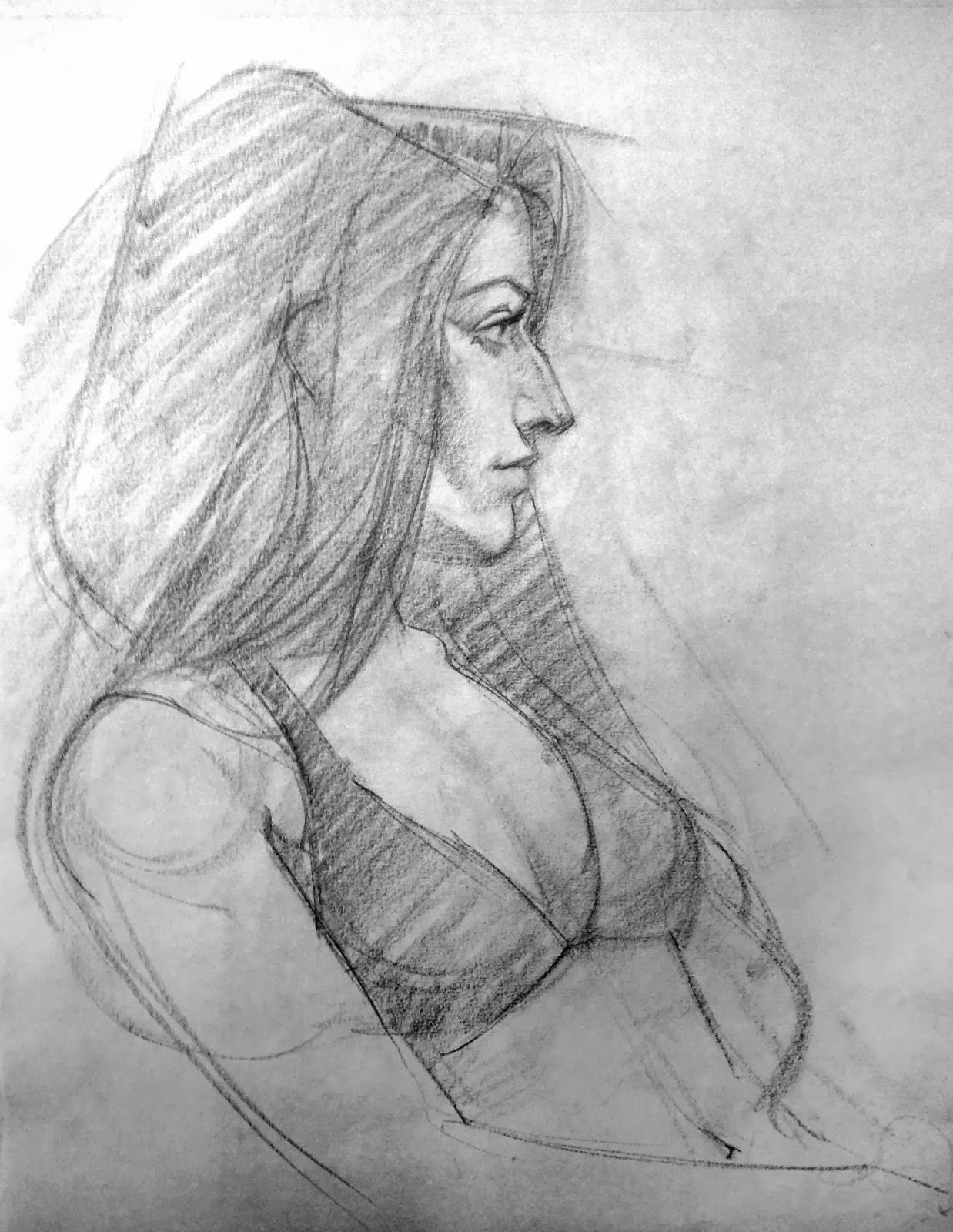 1238x1600 Wednsday Figure Drawing At Avalanche Fine Art Drawings, Figure - Avalanche Drawing