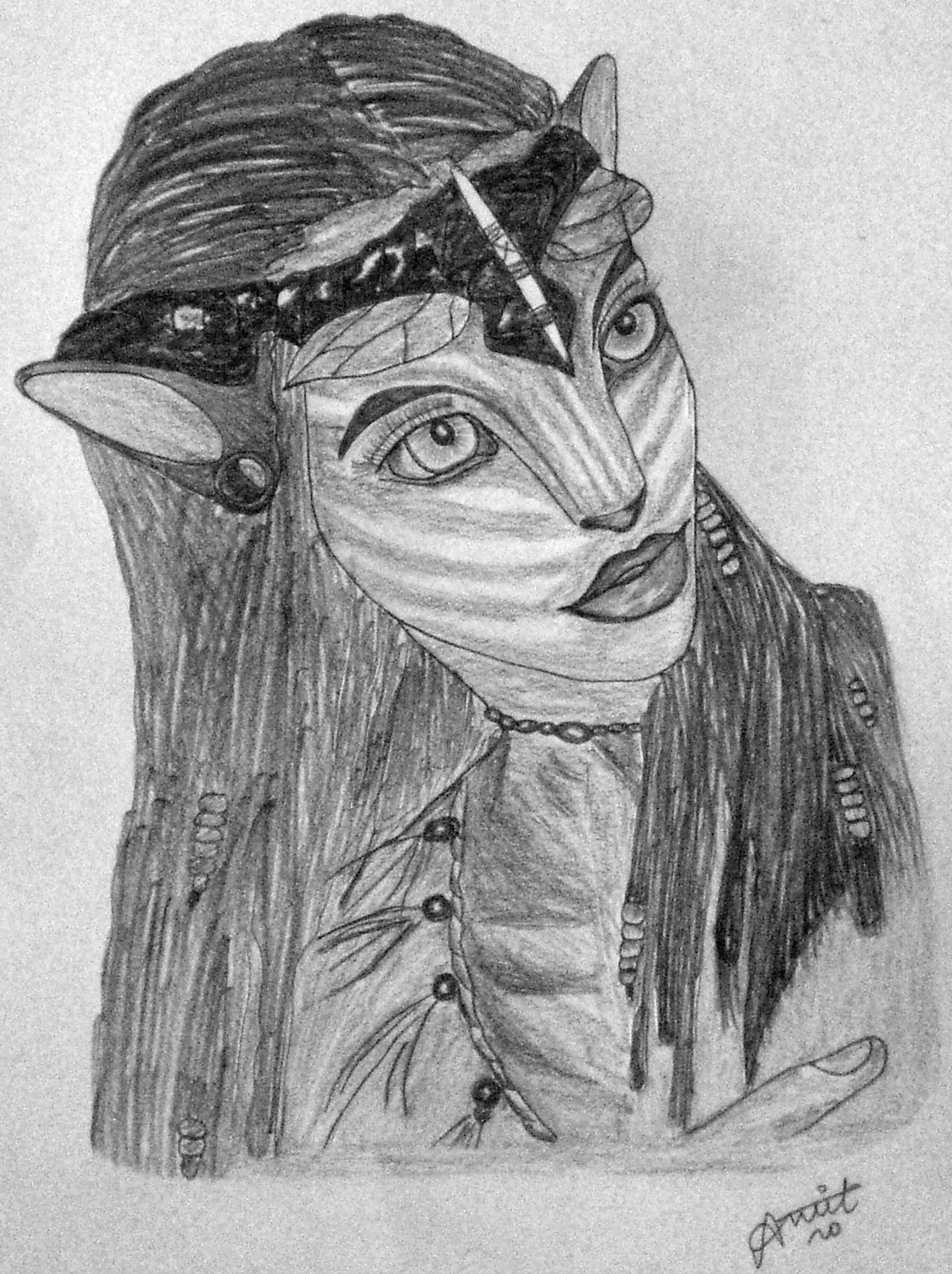 1479x1979 Black On White - Avatar Drawing