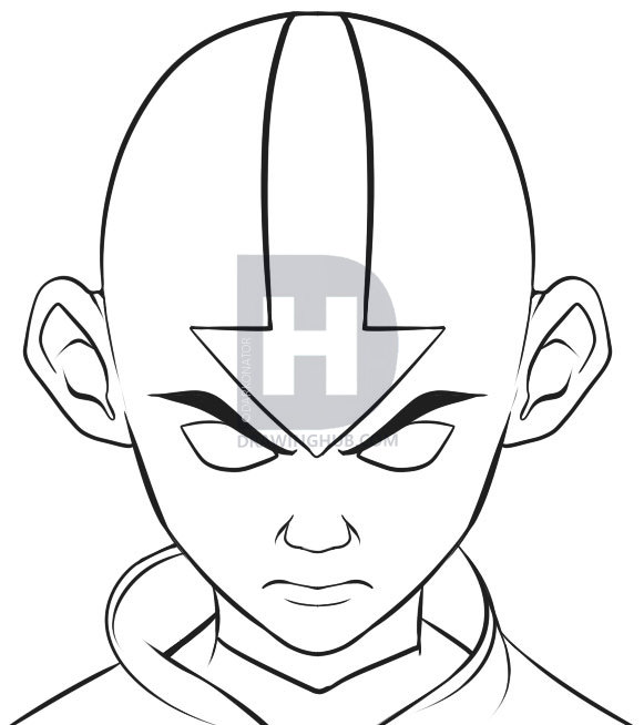 581x654 How To Draw The Last Airbender, Step - Avatar The Last Airbender Drawing