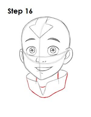 300x388 How To Draw Aang The Airbender - Avatar The Last Airbender Drawing