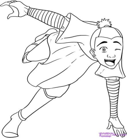 442x481 How To Draw Avatar, The Last Airbender Characters With Aang, Zuko - Avatar The Last Airbender Drawing