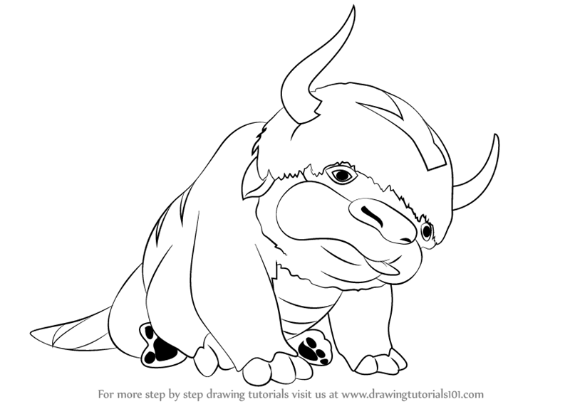 800x568 Learn How To Draw Appa From Avatar The Last Airbender - Avatar The Last Airbender Drawing