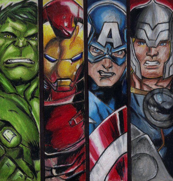 Avengers Drawing at PaintingValley.com | Explore collection of Avengers ...