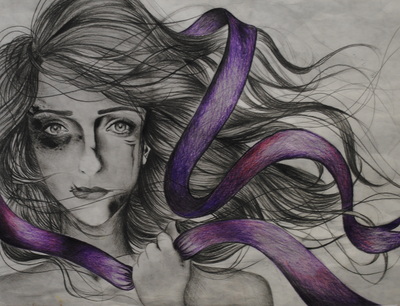 400x306 ribbons of awareness drawing - Awareness Drawing