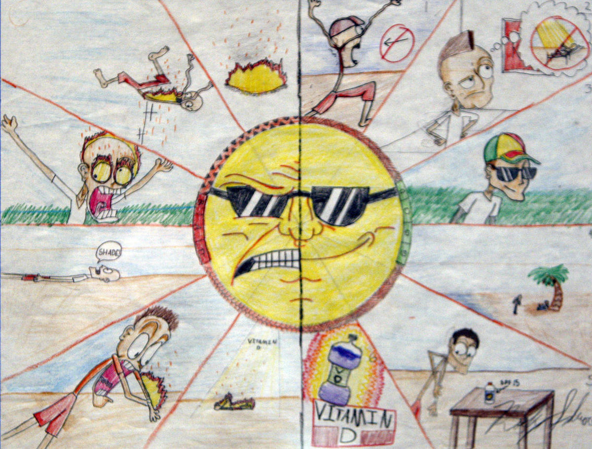 1200x910 utah students draw for skin cancer awareness deseret news - Awareness Drawing