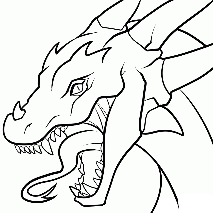 900x900 Cool Dragon Drawings - Awesome Dragon Drawings