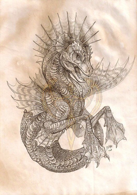528x750 Famtsy Creature Drawings - Awesome Dragon Drawings
