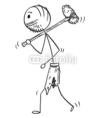 356x400 cartoon stick drawing conceptual illustration of prehistoric man - Ax Drawing