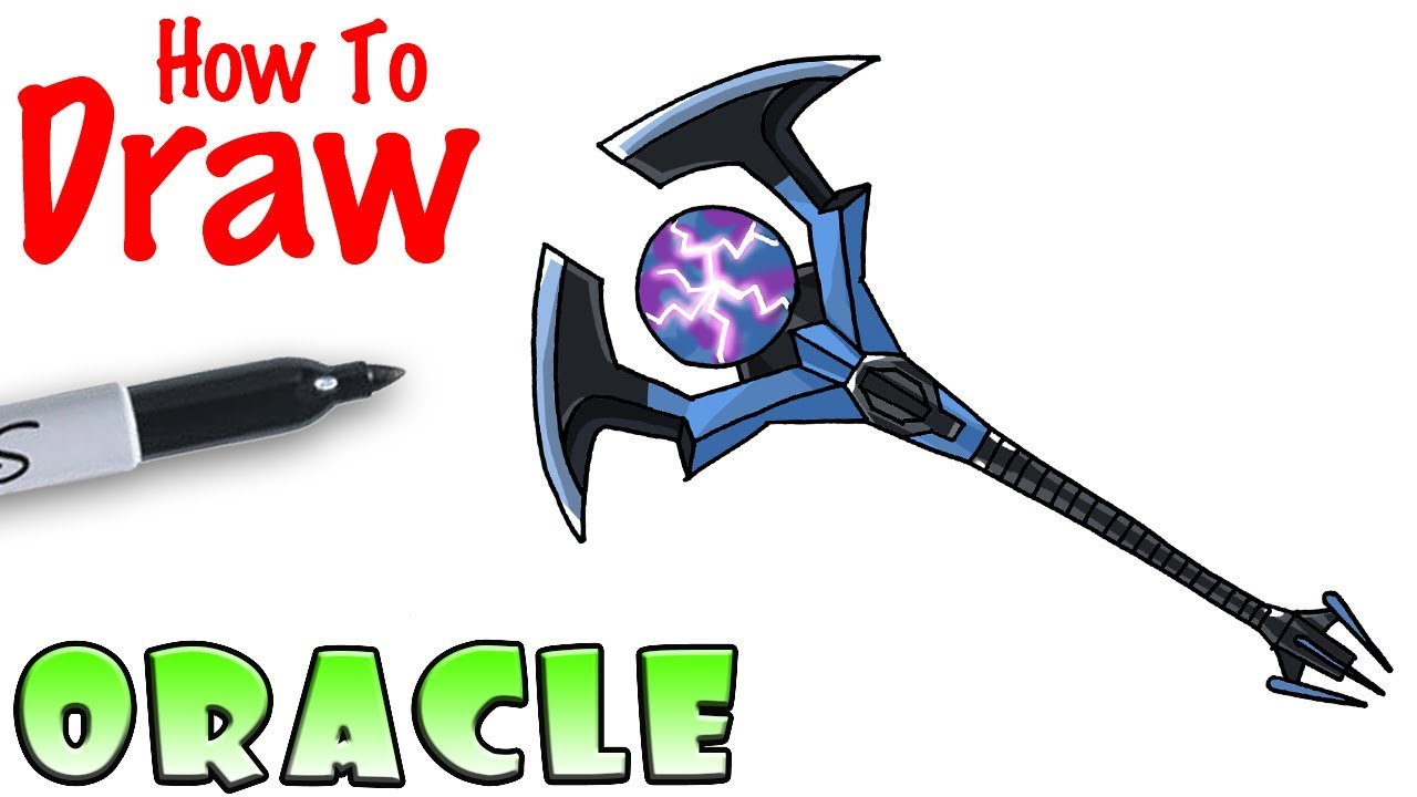 1280x720 How To Draw The Oracle Axe Fortnite - Ax Drawing