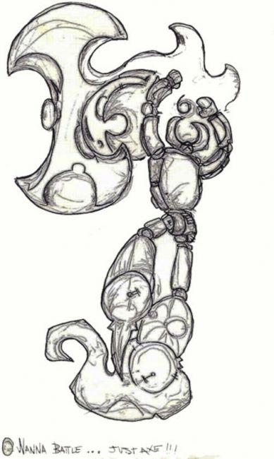 389x650 Battle Axe Drawing - Axe Drawing