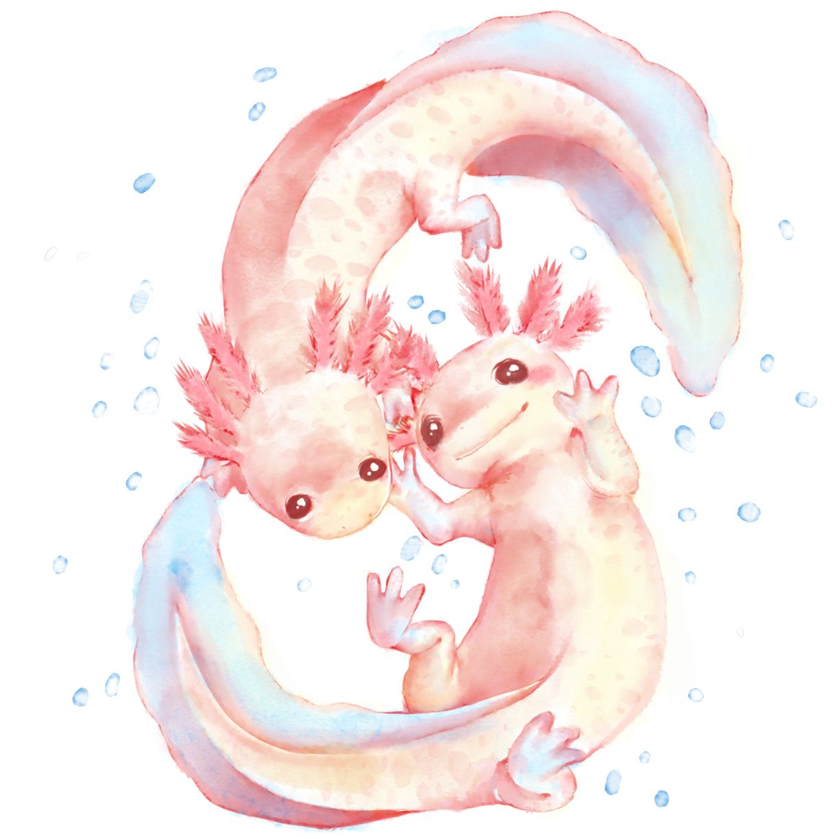 1224x1224 Britycole's Art Photo Axolotl Stuff Art, Illustration Art - Axolotl Drawing