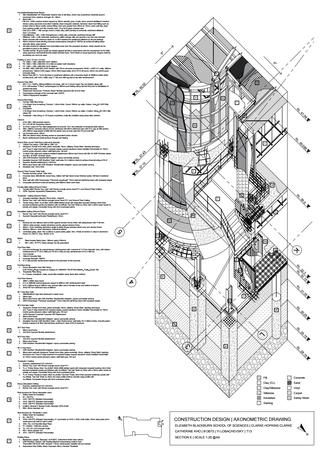 320x452 construction design axonometric drawing - Axonometric Drawing