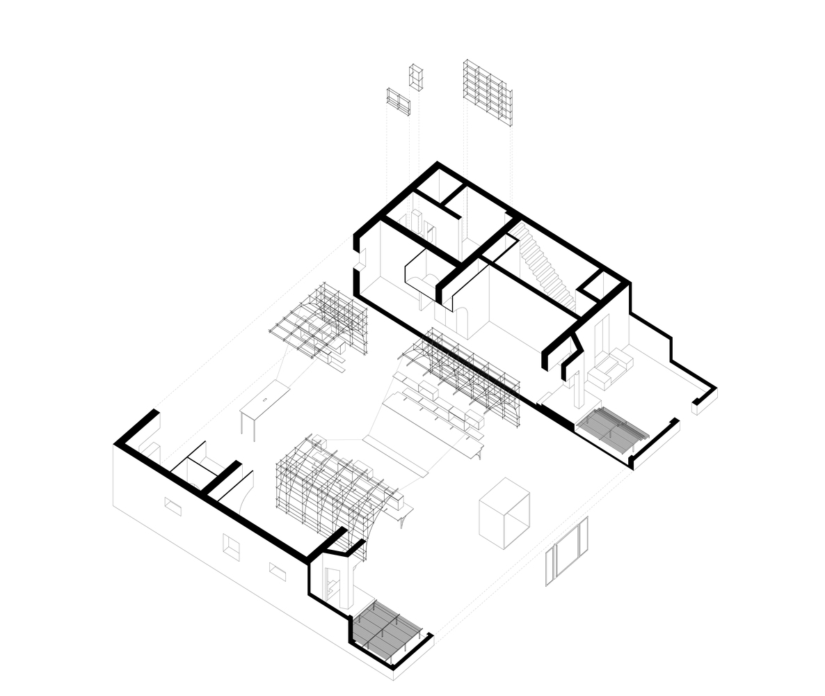 1186x1000 gallery of monoarchi shanghai office monoarchi - Axonometric Drawing