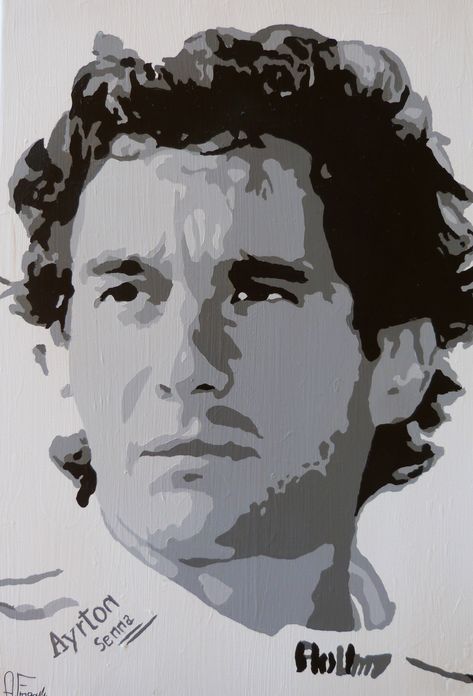 473x696 Ayrton Senna - Ayrton Senna Drawing