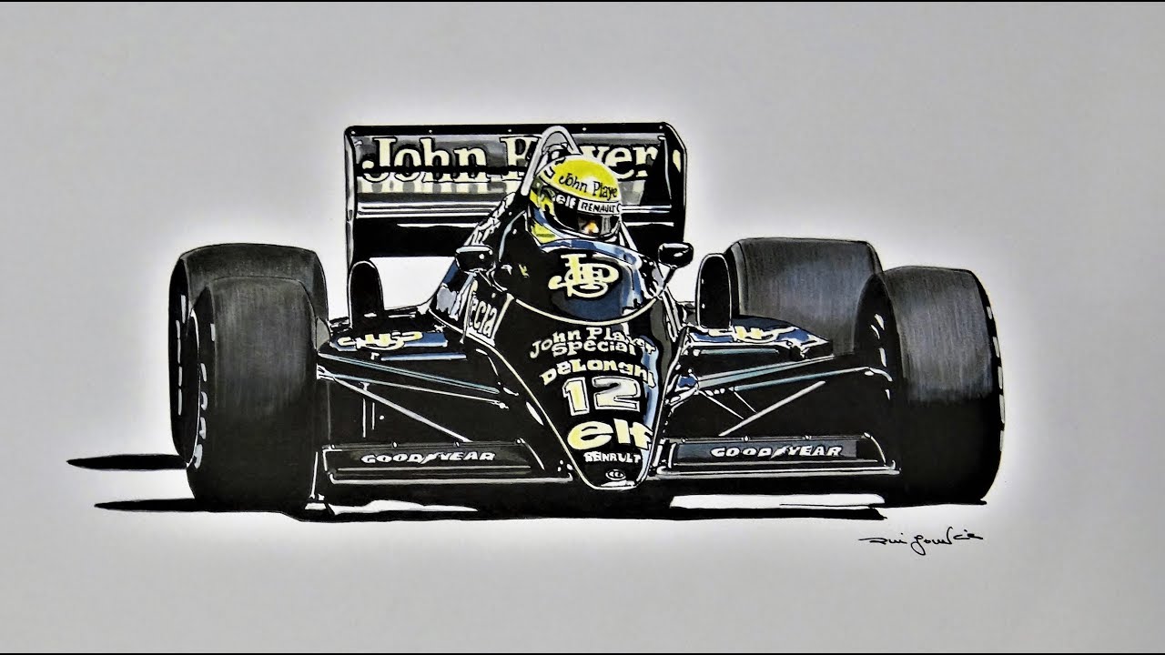 1280x720 Ayrton Senna The Legend - Ayrton Senna Drawing