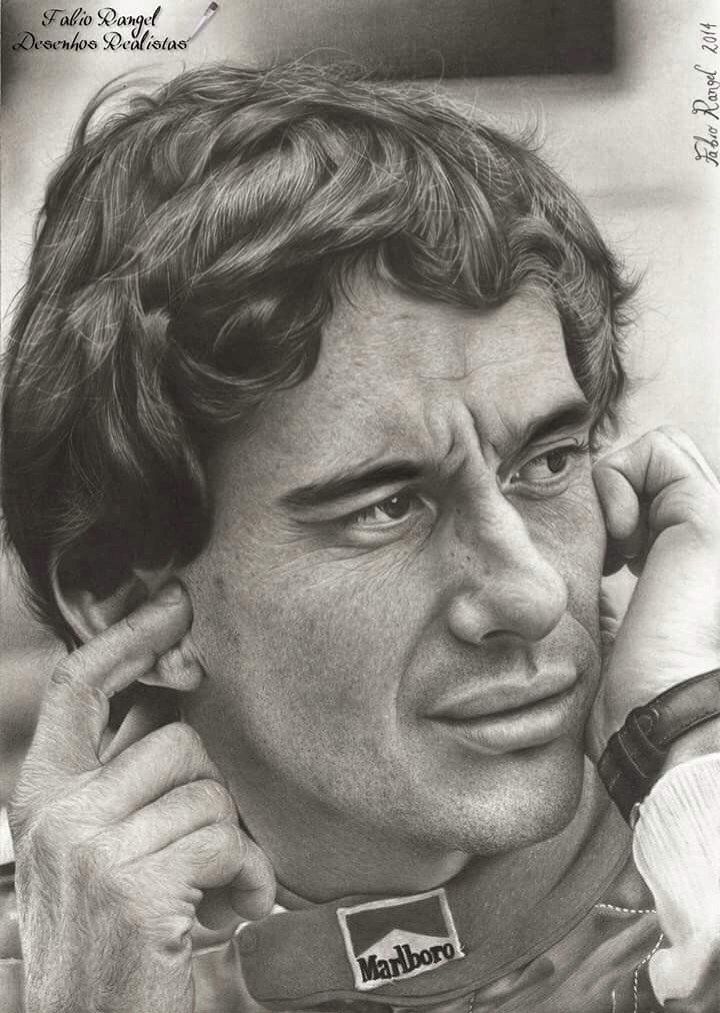 720x1013 Senna, Drawing - Ayrton Senna Drawing